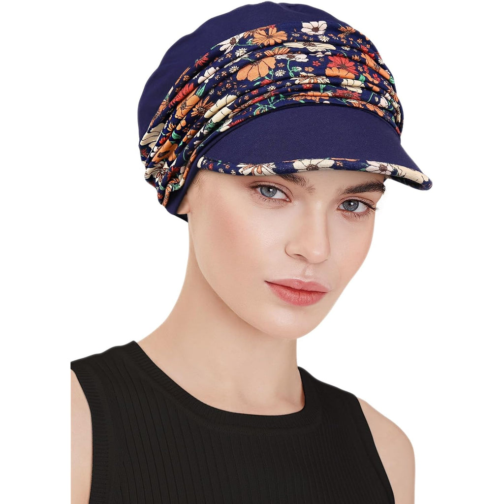 Chemo Headwear Viscose Newsboy Cap For Women Summer Hats