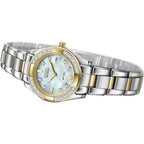 Citizen Women's Eco-Drive Dress Classic Diamond Watch in Two-Tone Stainless Steel, Mother of Pearl Dial (Model: EW1824-57D)