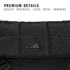 Adidas Unisex Quilted Crossbody Bag – Soft Cushioned Puffer Purse, Foldover