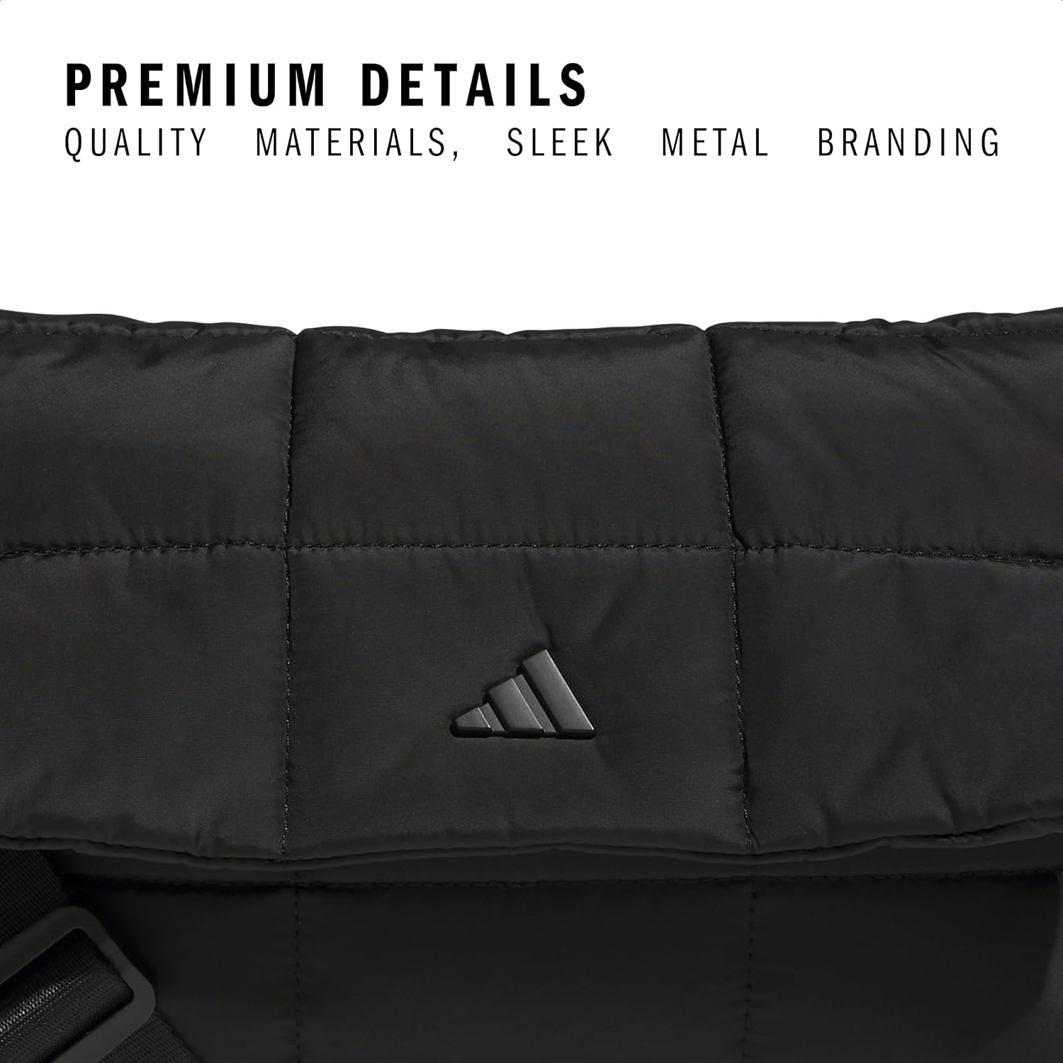 Adidas Unisex Quilted Crossbody Bag – Soft Cushioned Puffer Purse, Foldover