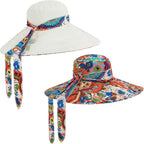 Women'S Foldable Floppy Sun Hats Reversible Vacation Beach Cap Summer Wide Brim Upf 50+ Travel Fishing Bucket Hat
