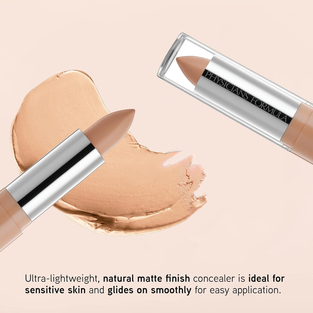 Physicians Formula Gentle Full Coverage Concealer, Light Cover Concealer Stick, Eyes, Face, Dermatologist Tested (Packaging May Vary)