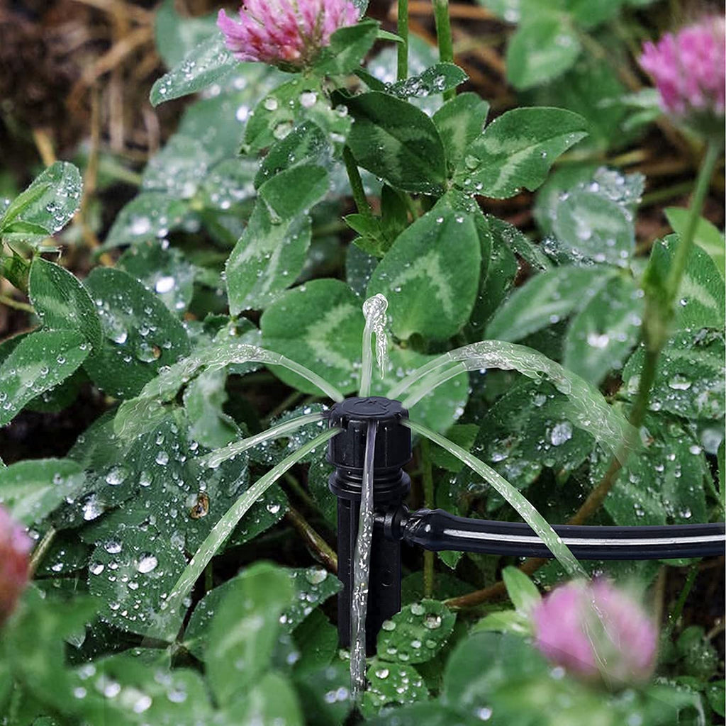 60 Piece Of Drip Irrigation Emitters 360 Degree And Professional Irrigation Drippers And Drip Emitters Or Sprinkler System Parts And Heads For 1/4 Inch Drip Tubing