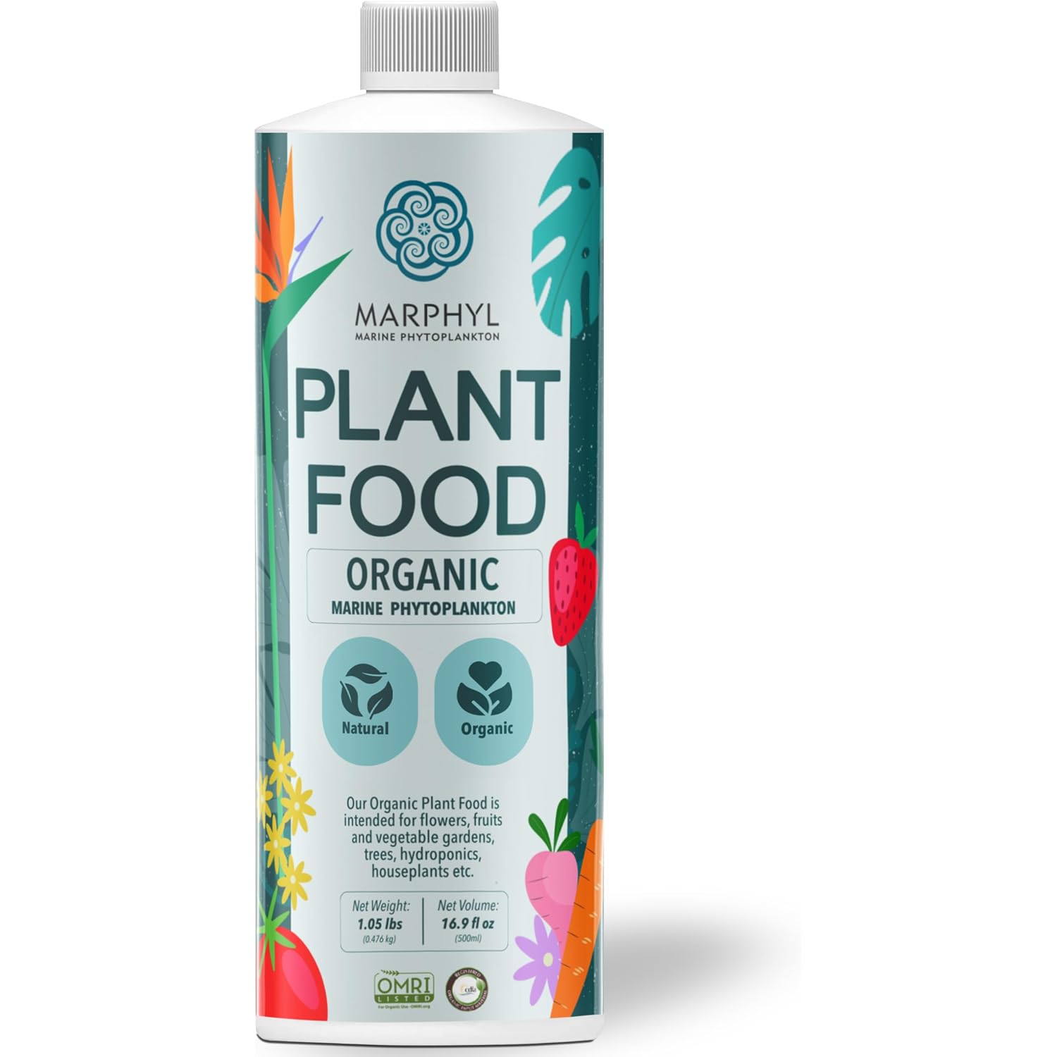 Marphyl All-Purpose Plant Food – Organic Nutrient-Rich Fertilizer & Soil Enhancer For Indoor & Outdoor Flowers, Vegetables, Succulents, Bamboo & Hydroponics