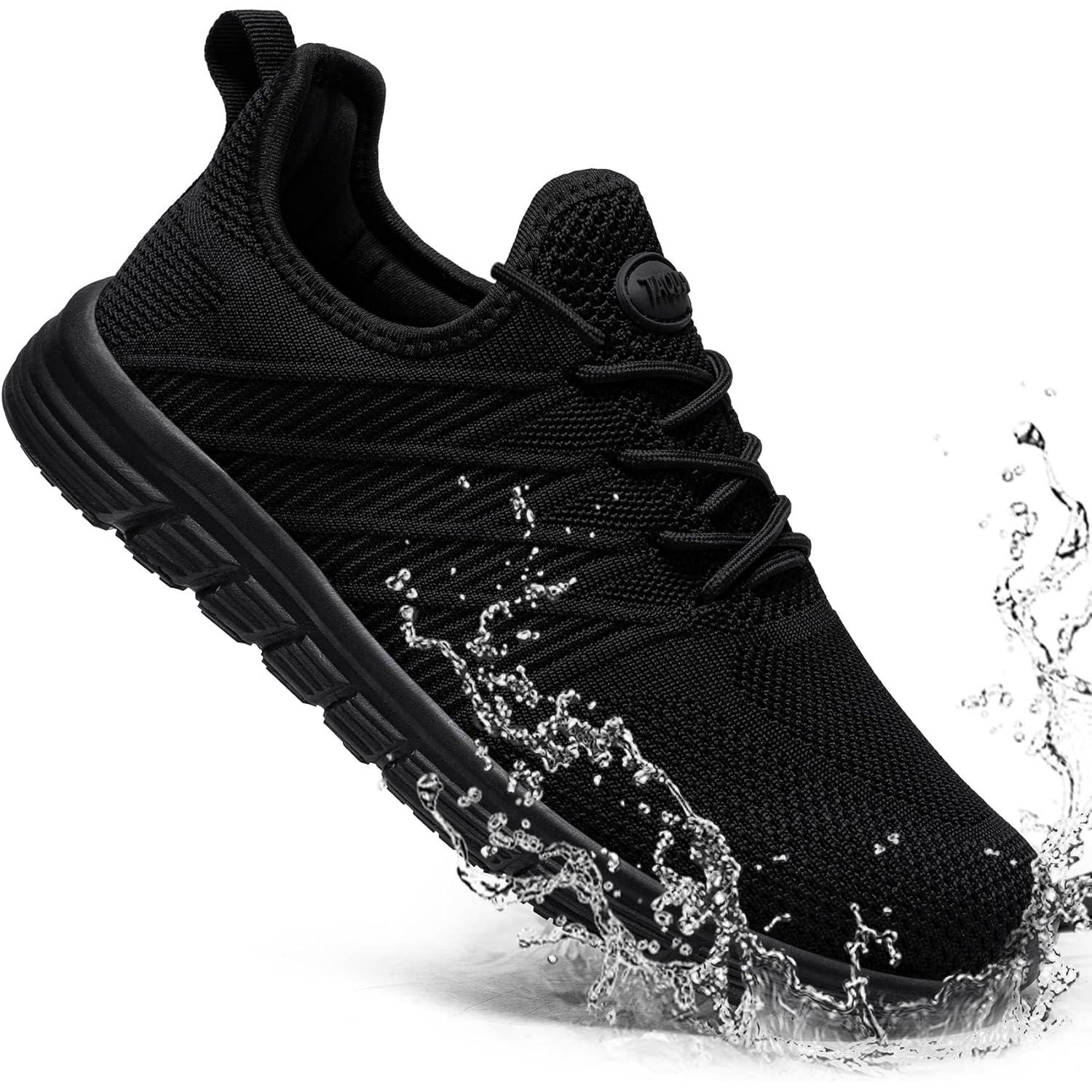 Non Slip Work Shoes For Women Slip On Sneakers Water Resistant Shoe Slip Resistant Food Service Zapatos Antideslizantes Para Mujer, Black Us 5-11