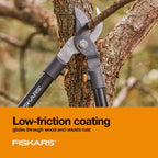 Fiskars 28" Loppers For Tree Trimming, Heavy Duty, Rust-Resistant Sharp Bypass Steel Blade Loppers, Branch Cutter Up To 1.5" Diameter Cut Capacity, Shock-Absorbing Handle, Garden Tools