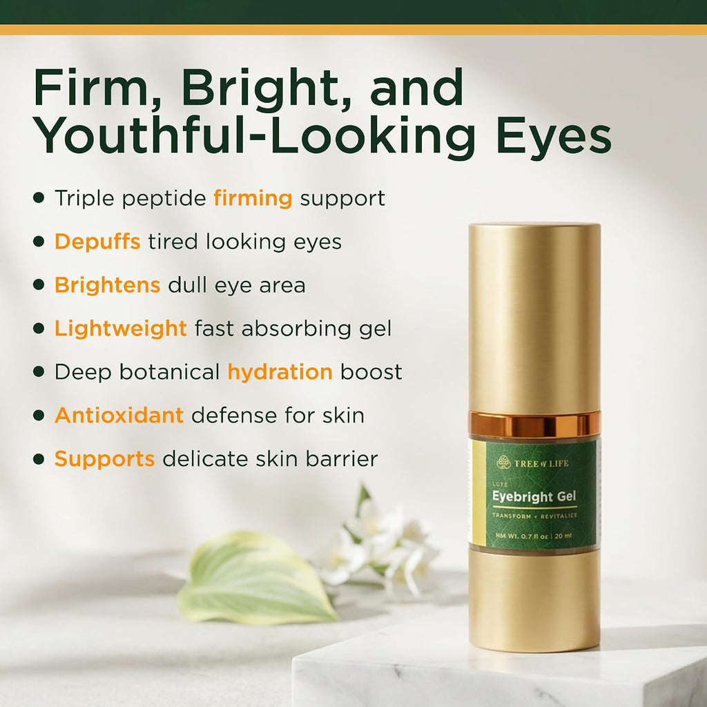 Anti-Aging Eye Treatment Gel Cream To Hydrate Dark Circles And Reduce Puffiness, Bags And Wrinkles, Luxe Eyebright Gel With Amino Acids