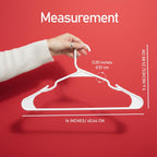 Utopia Home Plastic Hangers 50 Pack – Space Saving Clothes Hanger White | Durable & Strong | Closet Organizer & Storage | Ideal For Apartments, Dorms & Stocking Stuffers
