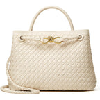 Woven Tote Bag Womens Purse: Vegan Leather Shoulder Handbags - Fashion Summer Beach Tote Bags - Large Travel Totes