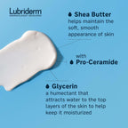 Lubriderm Daily Moisture Body Lotion + Pro-Ceramide, Body Lotion For Dry Skin, Shea Butter, Glycerin, Lightly Scented Hand Lotion, Non-Greasy 24-Hour Moisturizer, Paraben & Dye Free, 24 Fl Oz