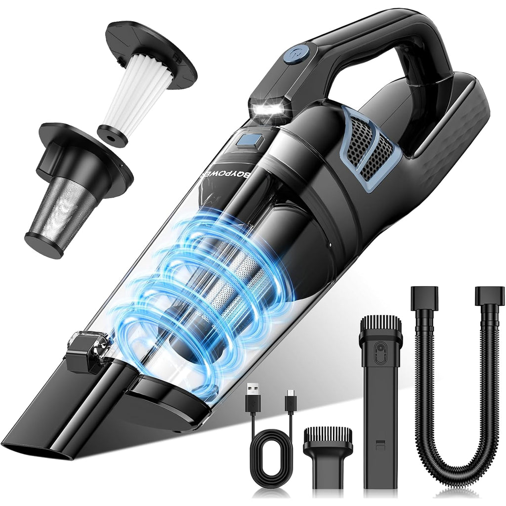 Bqypower Handheld Vacuum Cordless Rechargeable, Hand Held Car Vacuum