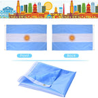 Ahfulife Argentine Flag 3X5 Ft, Large Argentina National Flags For Outside - Double Side With Brass Eyelets For Argentine Party Decorations, Soccer Party Bar Garden Decoration Indoor Outdoor