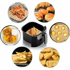 Air Fryer Parchment Paper Liners: 200Pcs 8.5 Inch Square Perforated Parchment Paper For Air Fryer, Premium Bamboo Steamer Liner For Air Fryers Baking Cooking Oven