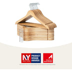 Storageworks Wooden Coat Hangers, 20 Pack Heavy Duty Clothes Hanger, Wood