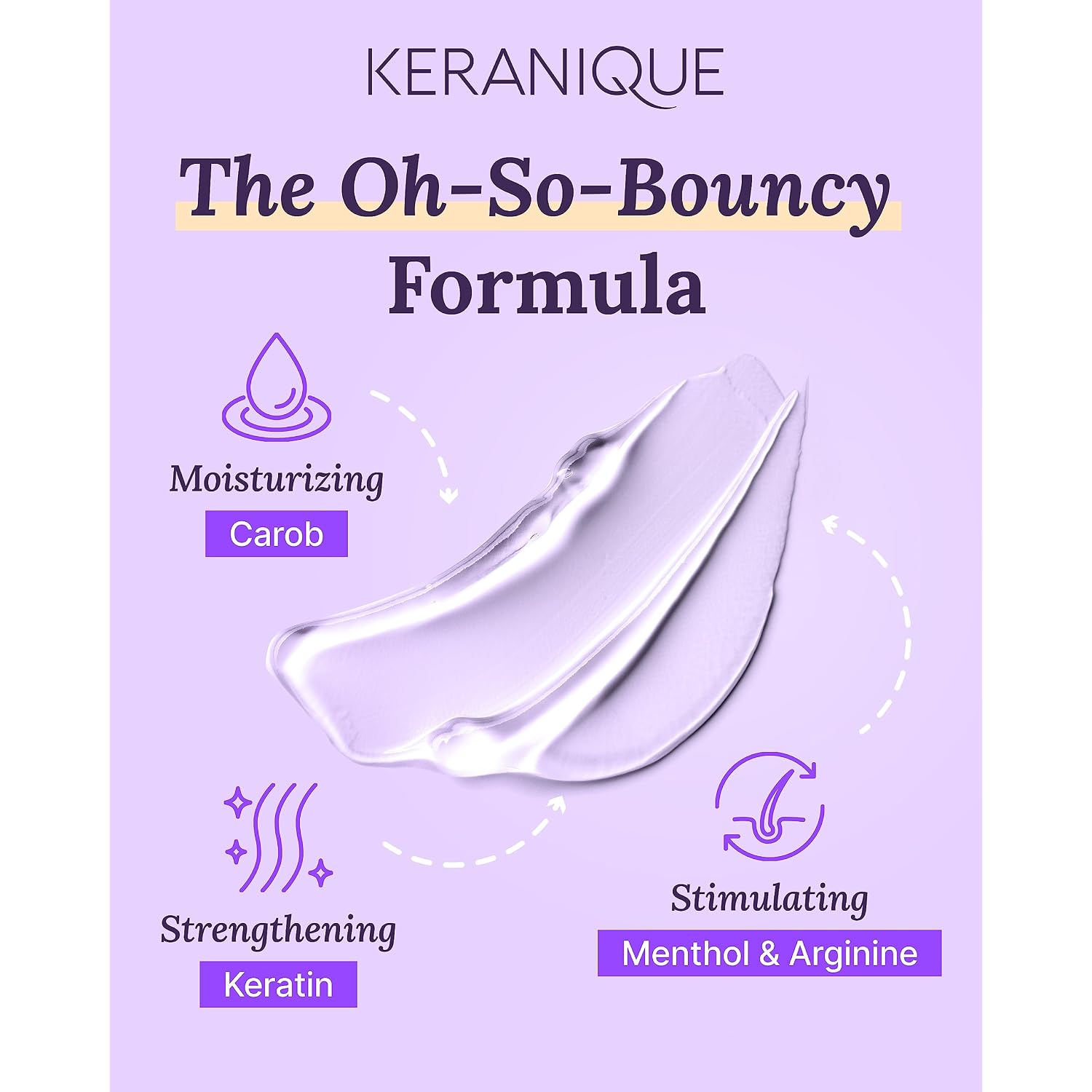 Keranique Volumizing Shampoo For Hair Repair, Growth & Thinning Hair Support – Keratin, Biotin, Menthol & Niacinamide, Anti-Breakage, Lightweight Strengthening Formula 12 Oz - Keratin Amino Complex™