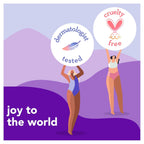 joy Womens Razor Blade Refills, 8 Count, Purple, Lubrastrip to Help Avoid Skin Irritation