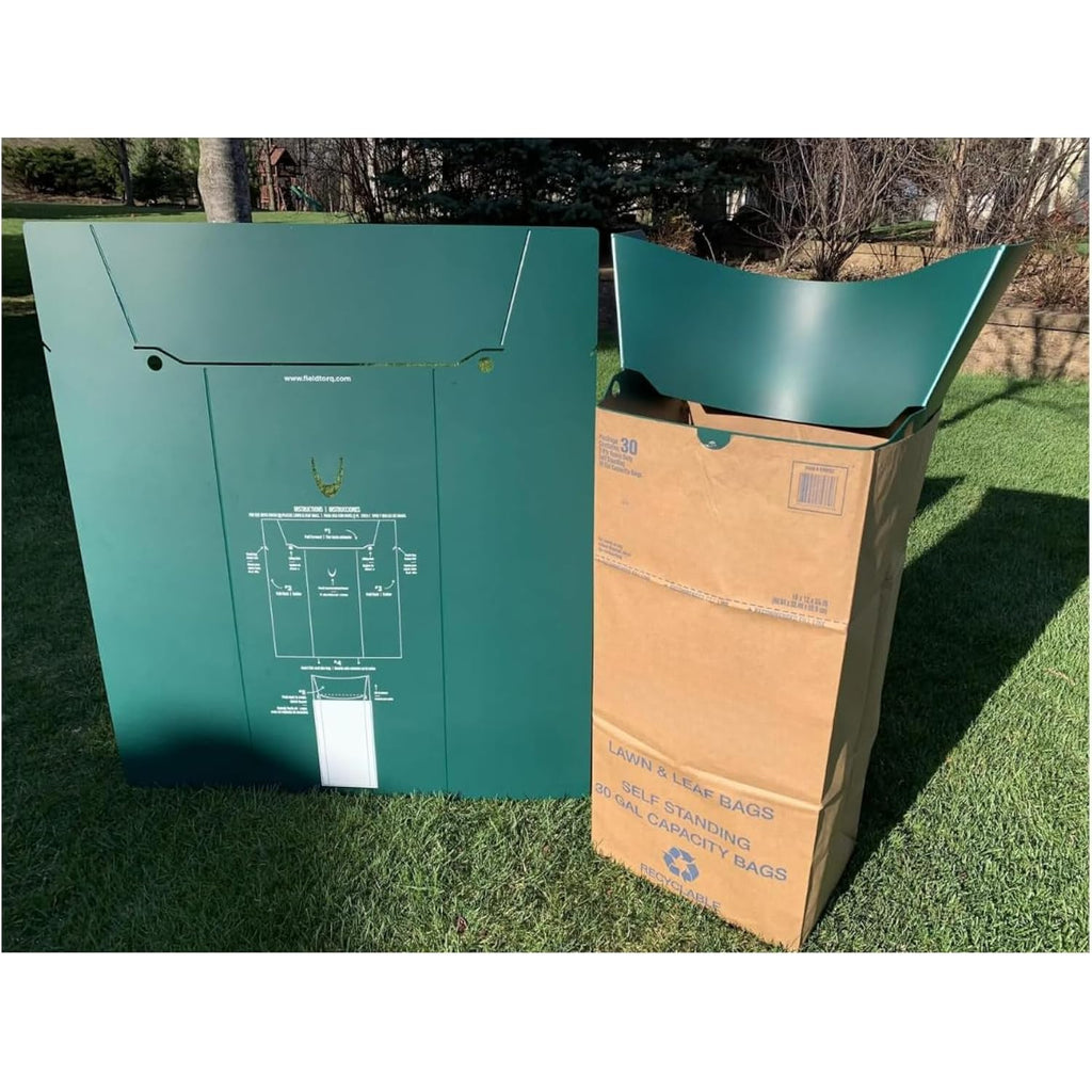 30 Gallon Lawn & Leaf 2-Ply Heavy-Duty Yard Waste Compost Refuse Paper Bags With Necessia Gardening Gloves, Eco-Friendly, Tear Resistant, Self Standing, Biodegredable, Made In Usa, 30 Count