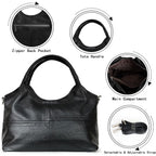 Medium Vegan Leather Purses For Women With Detachable Satchel Strap, Ladies Handbags, Tote Hobo Bags With Two-Handle