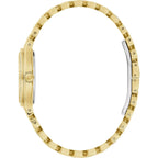 Bulova Ladies' Classic Crystal Gold Stainless Steel 3-Hand Quartz Watch, Mother Of Pearl Dial