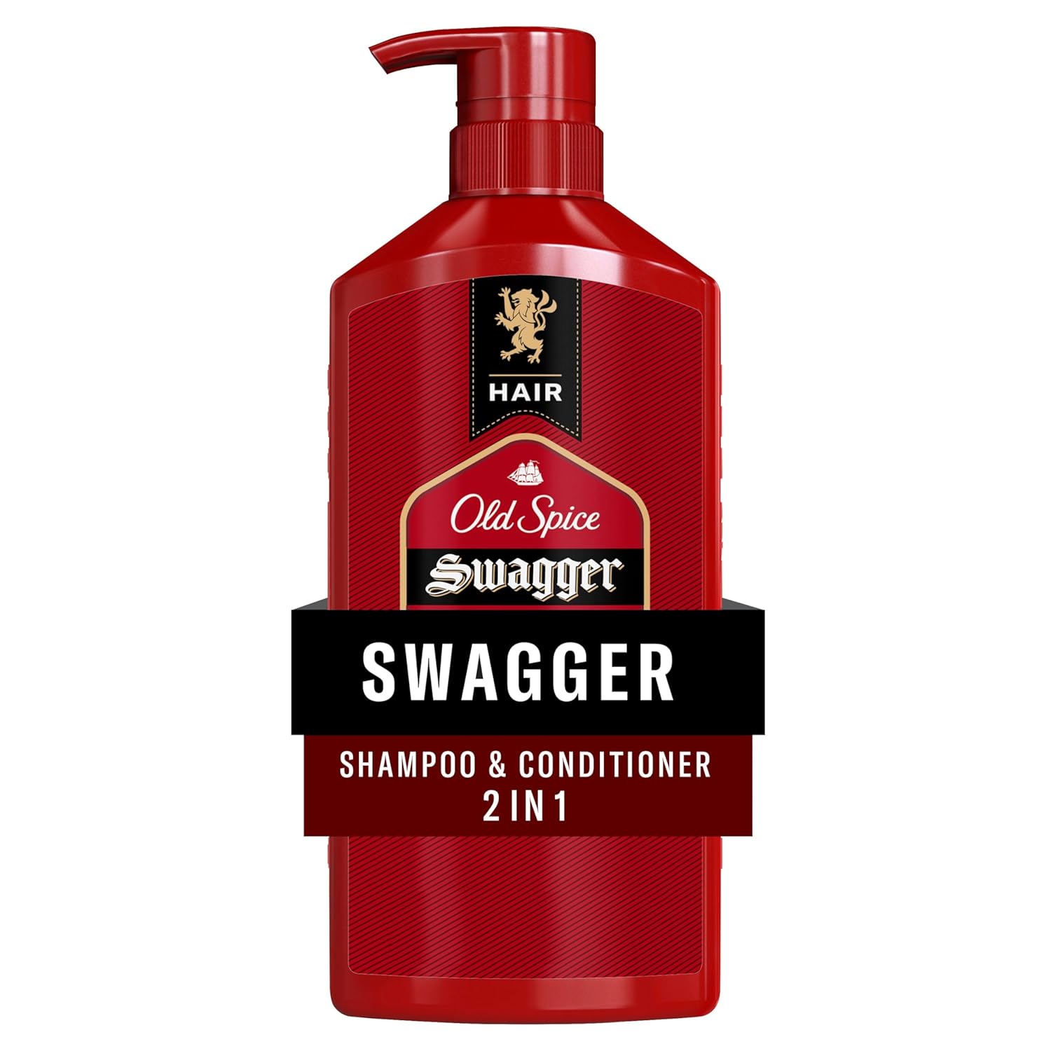 Old Spice Mens 2-in-1 Shampoo and Conditioner, Swagger, Cedarwood Lime Scent, For All Hair Types, Healthier, Fuller, Moisturized Looking Hair, Barbershop Quality, Remove Dirt & Oil, 21.9 fl oz