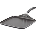 Farberware Cookstart Aluminum Diamondmax Nonstick Square Griddle Pan, 11-Inch, Black