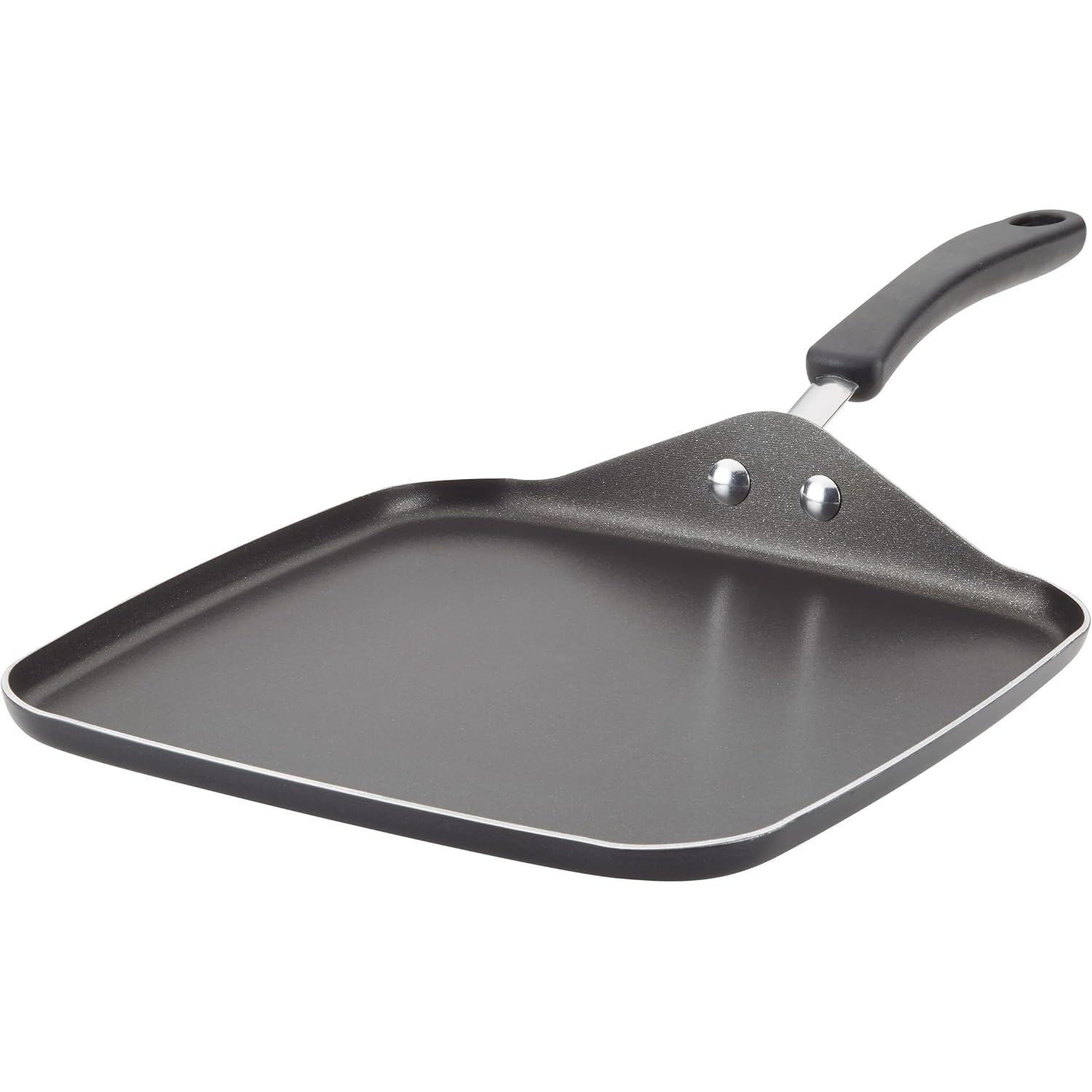Farberware Cookstart Aluminum Diamondmax Nonstick Square Griddle Pan, 11-Inch, Black