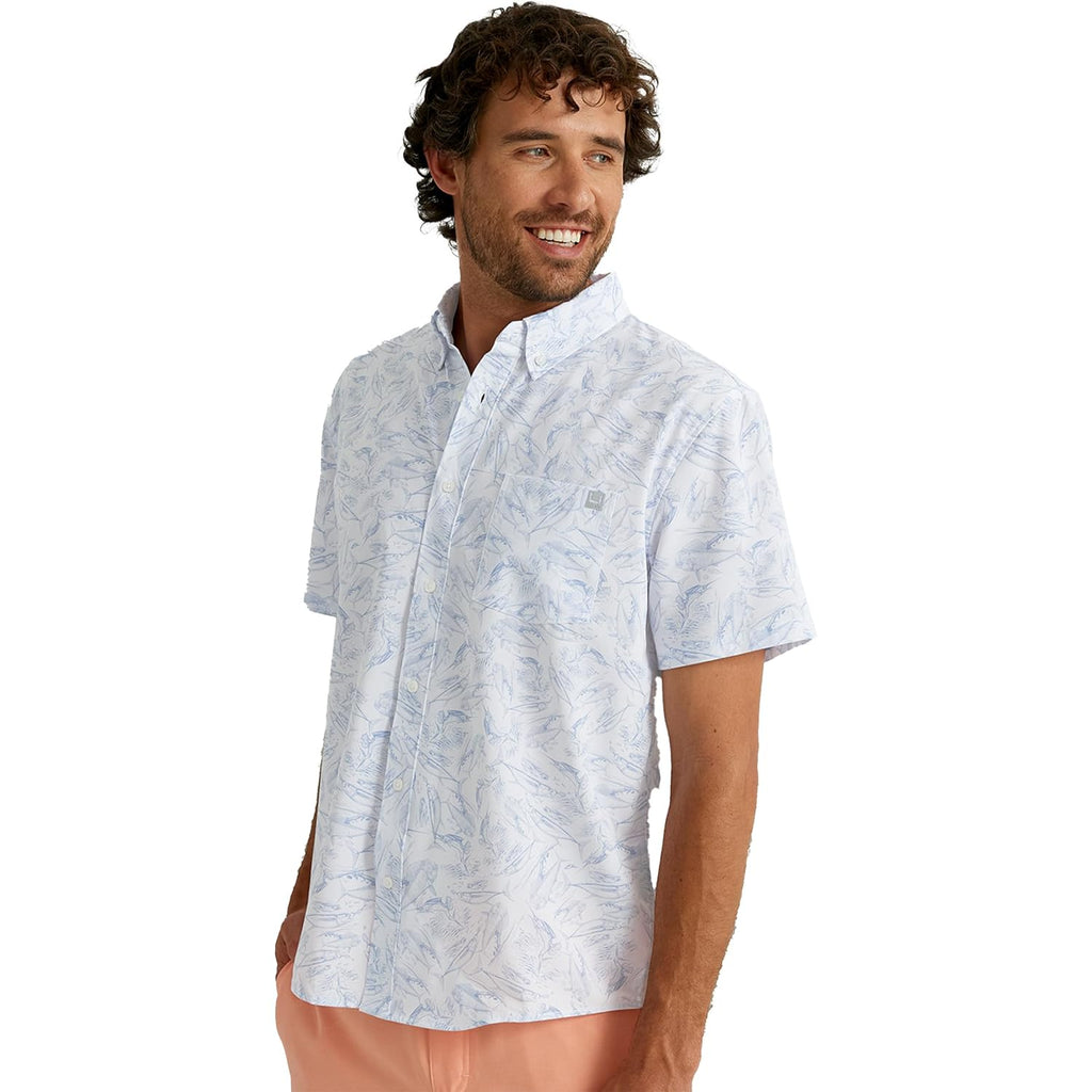 Huk Mens Kona Short Sleeve Shirt | Performance Button Down