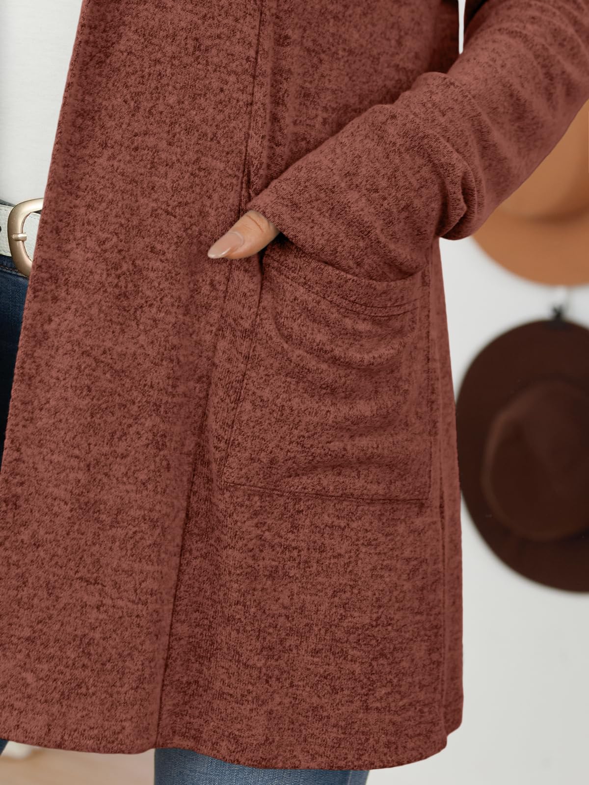 LILLUSORY Cardigan for Women Lightweight Cardigans Fall Fashion Outfits | Open Front Long Cardigan with Pockets, Business Casual Travel Outfits