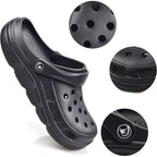 Pimio Garden Clogs For Women And Men,Slip On Work Shoes With Arch Support,Womens Mens Quick-Dry Water Shoes Casual Sandals,Comfortable Slippers