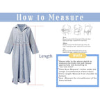 Chouyatou Women'S Casual Long Sleeve Button Down Loose Striped Cotton Maxi Shirt Dress