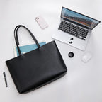 KALIDI Tote Bag Zipper Shoulder Bag Faux Leather Purses Satchel for Women Casual Handbag Work Dating College