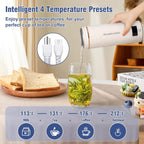 Travel Electric Kettle Portable Mini Kettle,Small Hot Water Boiler With 4 Temperature Settings,304 Stainless Steel,Fast Boiling Water With Auto Shut-Off And Boil Dry Protection,400Ml (Beige, 400Ml)
