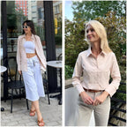Women's Button Down Shirts Long Sleeve Dress Shirt Slim Fitted Work Tops Collared Dressy Casual Business Blouses