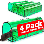 4 Pcs Humane Mouse Traps No Kill, Live Mouse Trap, Reusable Mice Trap Catch For House & Outdoors