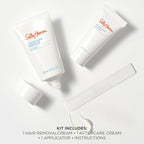 Sally Hansen Hair Remover for Face | Cream Depilatory + Aftercare Lotion | Sweet Almond & Shea Butter Infused