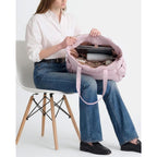 Nishel Travel Puffy Tote Bag For Women, Ultra-Lightweight Large Tote Purse For Office Day And A Short Weekend Getaway