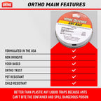 Ant Traps Indoor By Ortho Home Defense 4Pk- Metallic & Adhesive Ant Killer Indoor & Ant Killer Outdoor - Ant Trap