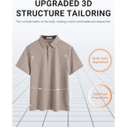 Coofandy Mens Polo Shirts Short Sleeve Casual Summer Polo Tee Classic Collared Golf Stylish Tops