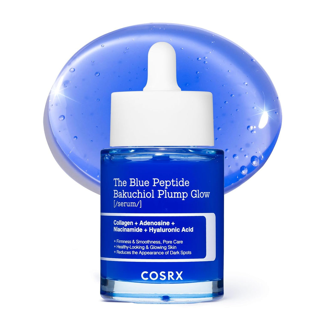 Cosrx The Blue Copper Peptide Bakuchiol Serum, Korean Peptide Plumping Serum For Face, Ghk-Cu Copper Peptides With Bakuchiol, Glow & Plump, Anti-Aging & Skin Firming Care, Korean Skin Care, 1.69 Fl Oz