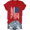 Women's T-Shirts V-Neck Summer Graphic Tee Vintage Boho Flowers Short Sleeve T Shirt Tops