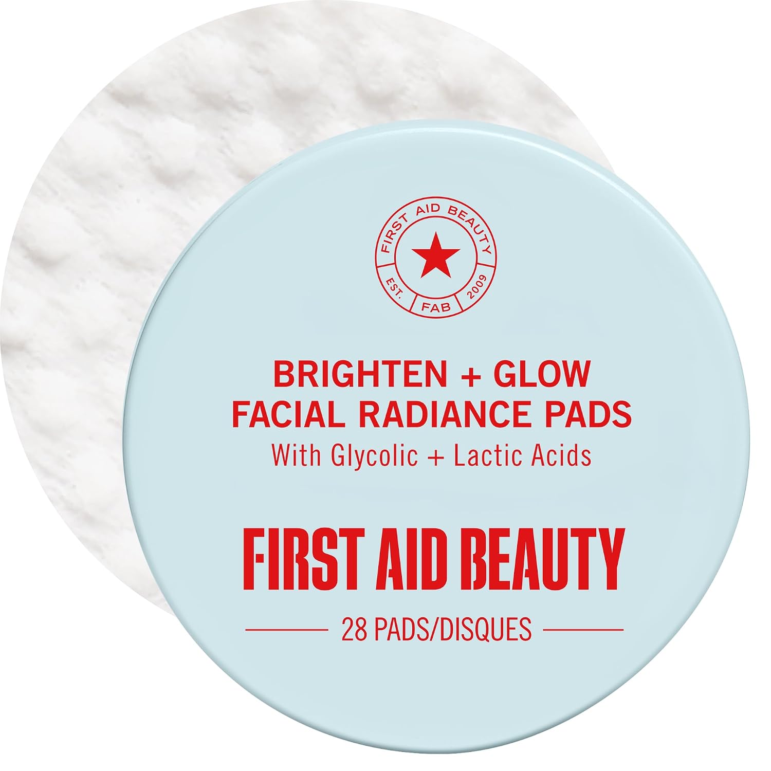 First Aid Beauty Daily Facial Treatment Pads, Aha Exfoliating, Hydrating Barrier Support & Salicylic Acid Acne Pads, Sensitive Skin Safe
