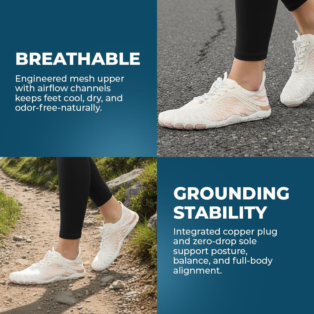 Grounding Barefoot Shoes With Copper, Flexible