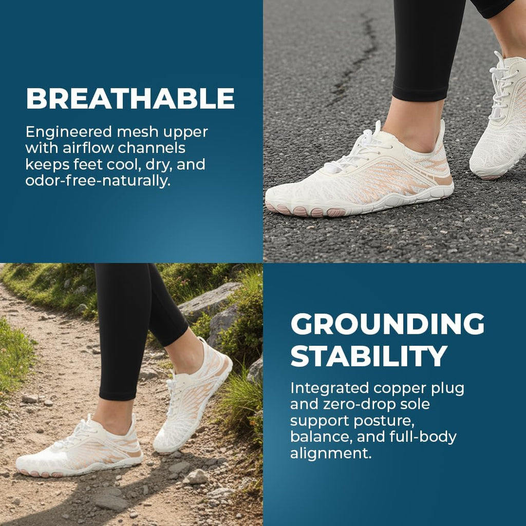 Grounding Barefoot Shoes With Copper, Flexible