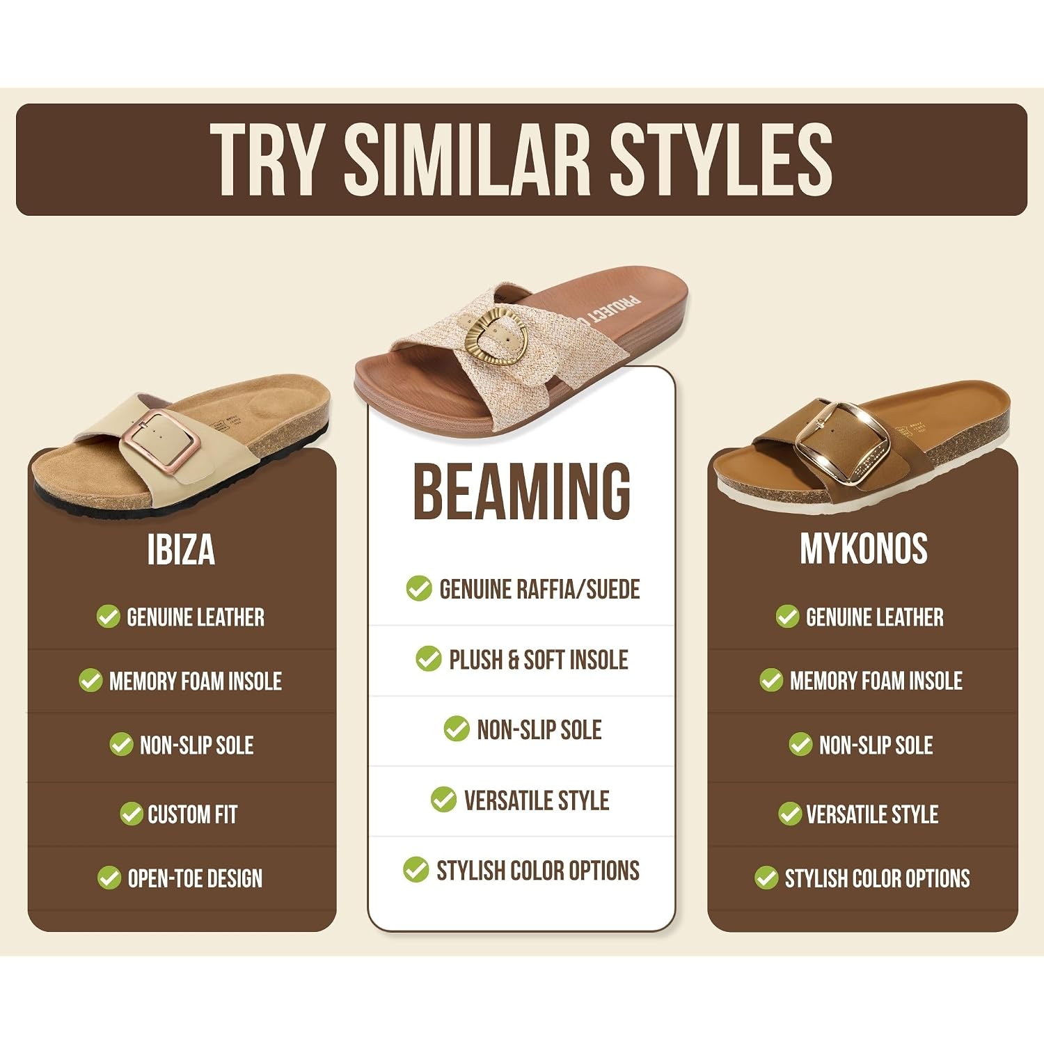 Project Cloud Womens Sandals - Adjustable Buckle Sandals For Women 2026 With Plush Insole - Lightweight & Non Slip Slides For Women Footwear