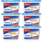 Vacplus Moisture Absorber, 10.5 Oz, Strong Absorption, Fragrance Free | Closet, Bathroom, Car, Odor Eliminator, Dehumidifier Bucket, 6 Pack