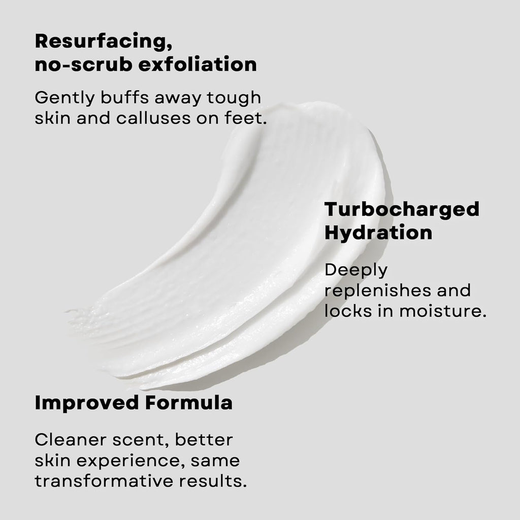 AmLactin Foot Repair Cream - Therapeutic Foot Cream for Dry Cracked Heels and Feet - Callus Softener - No-Scrub Exfoliator and Moisturizer with 15% Lactic Acid AHA - 3 oz (Packaging May Vary)