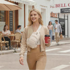 Sling Bag For Women, Anti-Theft Crossbody Bag With Rfid Blocking & Water Bottle Holder For Travel, Water-Resistant