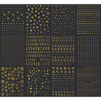 12 Sheets Gold Star Nail Art Stickers 3D Self Adhesive Flower Heart Letter Number Nail Decals Gold Metal Star Nail Art Supplies Manicure Decorations for Women Acrylic Nails DIY Accessories