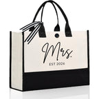 Afterprints Mrs Canvas Tote Bag For Bride 2026, Bride Gifts For Bridal Shower, Wedding Gifts For Bride To Be, Future Mrs, Engagement, Bachelorette Party Gift
