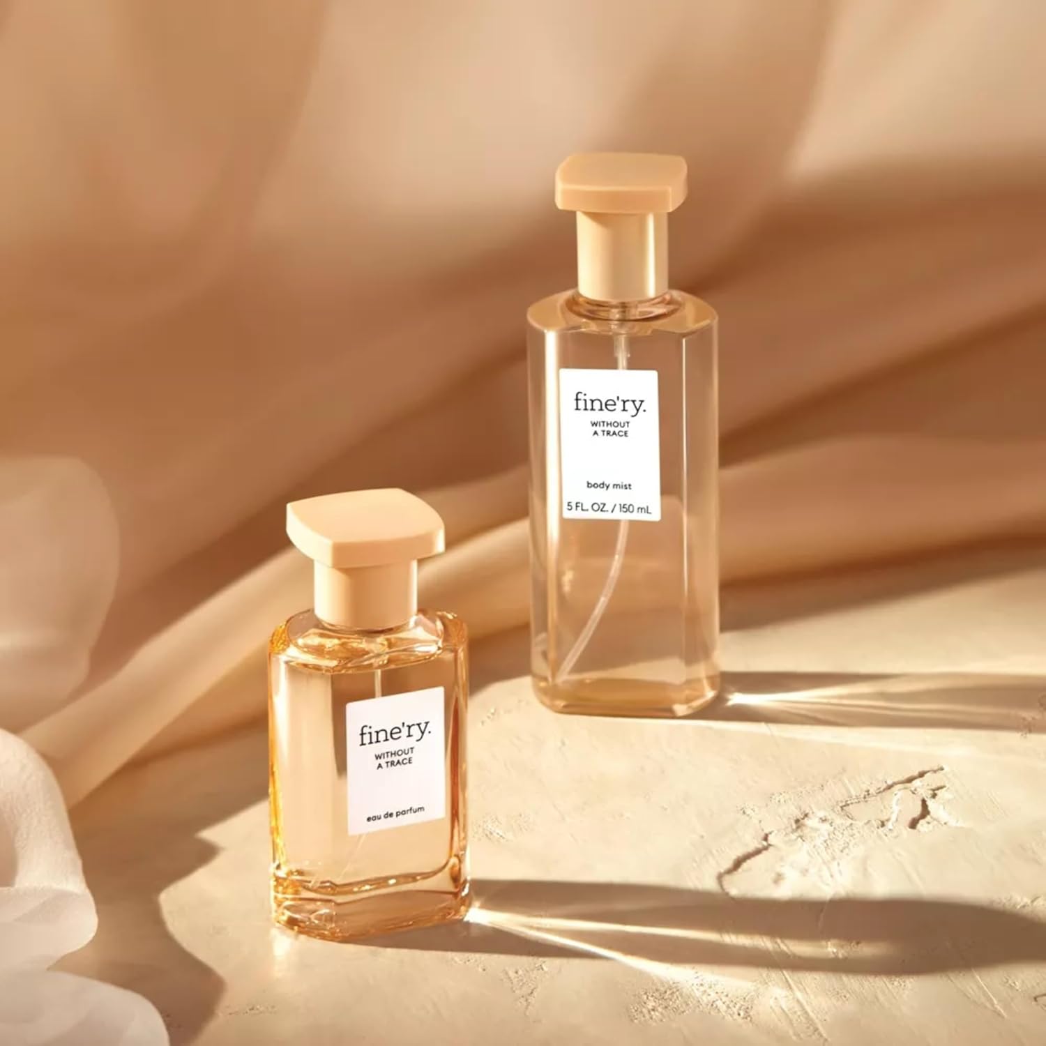 Fine'ry Floral Skin Musk Perfume - Without a Trace, for Women & Girls - Orange Neroli Blossom, Cedarwood & Suede Musk - Full Size Long-Lasting Hair & Body Cologne Parfum Fragrance (60mL)